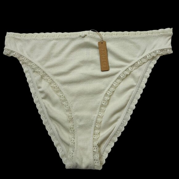 SKIMS Lace Pointelle Cheeky Brief Lot of 2 Bone Womens 3X - Picture 2 of 10